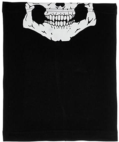 Scarf Skull Half Face Skeleton Motorcycle Scary Horror Party Halloween Mask Gift Skull print Multi-Purpose Scarf/Bandana/Mask For Men and Women - multi size