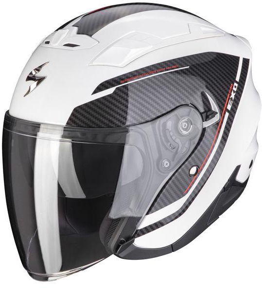 Scorpion EXO-230 Fenix Open Face Helmet - Pearl White/Black