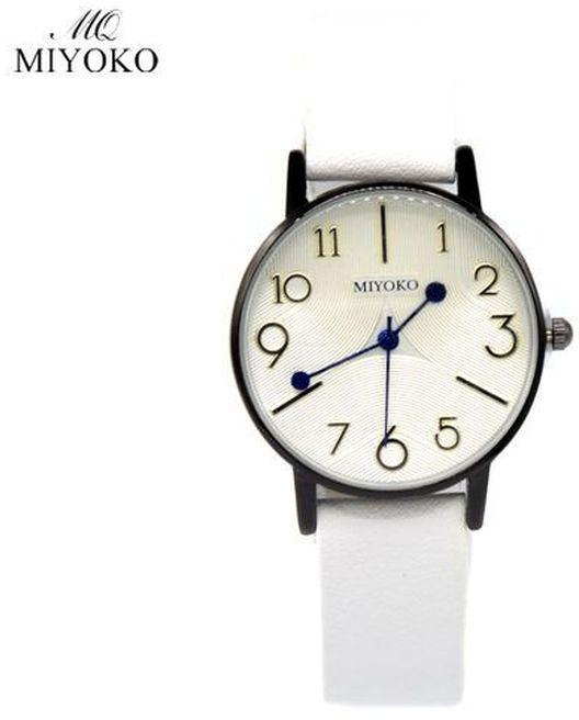 Miyoko Leather Women Watch - White