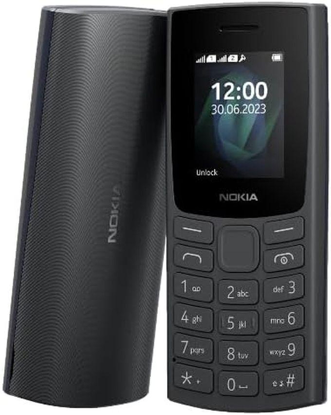 Nokia 105 Cell Phone – Dual SIM - Charcoal