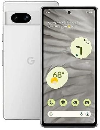 Google Pixel 7a Dual-SIM 128GB ROM + 8GB RAM 5G Smartphone (Snow) - International Version