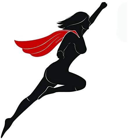 Solo E431 Flying Woman Car Sticker, 15x15 cm - Multi Color