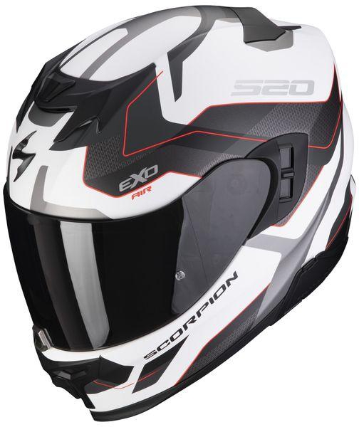 Scorpion EXO-520 Evo Air Elan Full Face Helmet - Matte White/Silver/Red