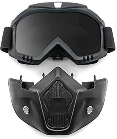 Motorcycle Vintage helmet mask Detachable Goggles for Scooter Jet helmets Open Face Moto Glasses Motocross Glass