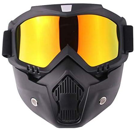 DAWEIF Safety Face Shield Motorcycle Helmet Riding Goggles Glasses Anti Dust Mouth Filter Breathable Eye Protection