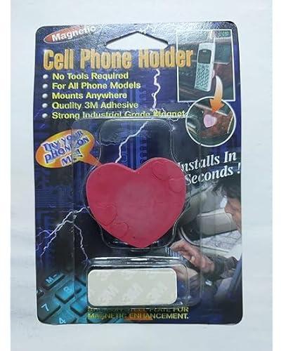 Red Heart Magnetic Cell Phone Holder With 3M Adhives