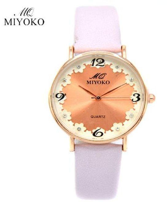 Miyoko Miyoko Leather Women Watch - Multicolor