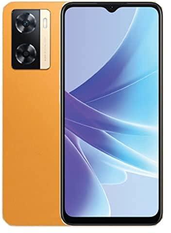 OPPO A77s Dual SIM 6.56 inches Smartphone 128GB 8GB RAM|5000mAh Long Lasting Battery |Fingerprint and Face Recognition | 4G LTE Android Phone, Sunset Orange, Bluetooth, Wi-Fi