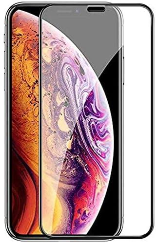 Iphone 11 pro max tempered glass screen protector full coverage round edge, 9h hardness, anti-fingerprint, bubble free, case friendly