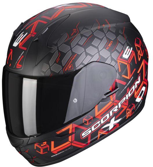 Scorpion EXO-390 Cube Full Face Helmet - Matte Black/Red