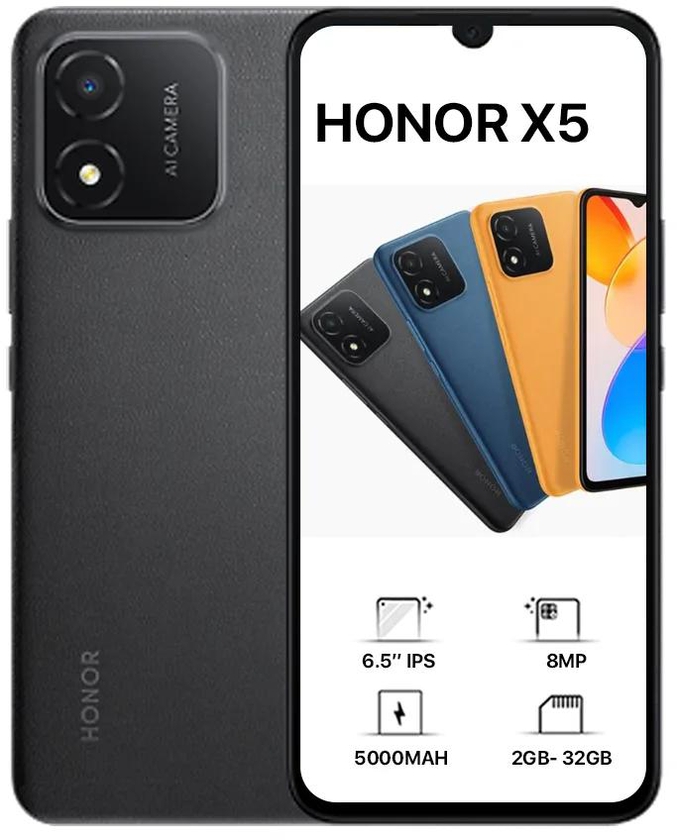 Honor X5 Dual Sim - 32GB, 2GB RAM, 4G