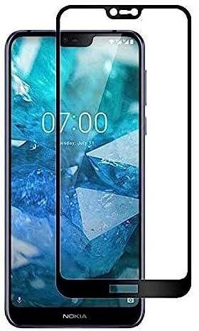 For Nokia 7.1 3D Curved Full Coverage Tempered Glass Screen Protector For Nokia 7.1 With Black Frame