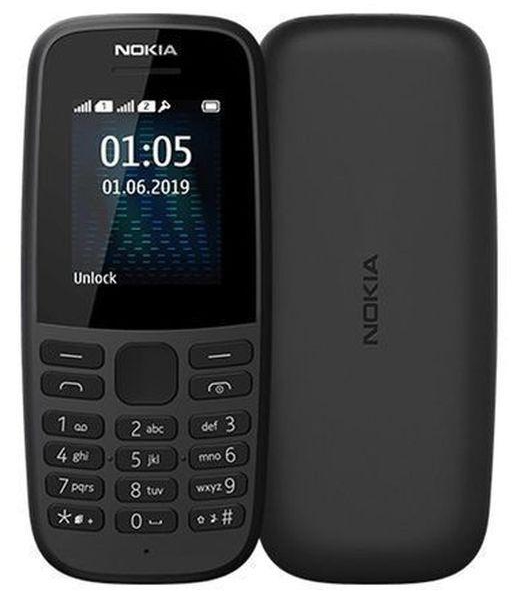 Nokia نوكيا 105 موبايل ثنائي الشريحة 1.77 بوصة - أسود