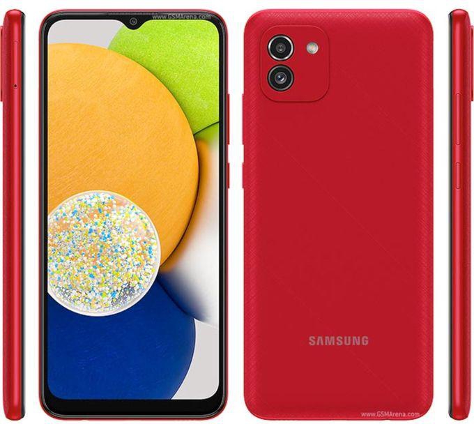 Samsung A03 - 6.5 Inch - 128GB/4GB RAM - 4G - Dual SIM Mobile Phone - Red