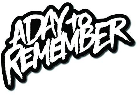 Solo e436 a day to remember car sticker, 15x15 cm - black and white