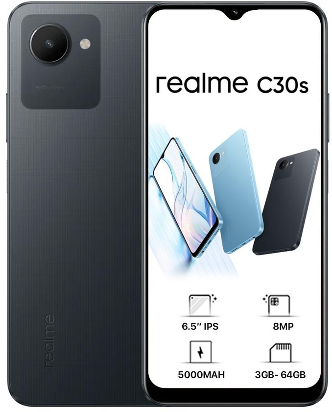 Realme C30s Dual Sim – (64GB), 3GB Ram, 4G - Dubai Phone