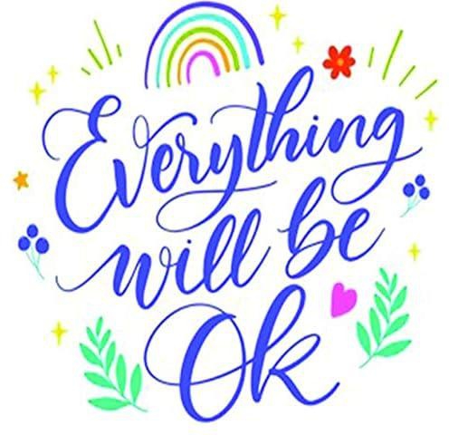 Solo e109 everything will be okay car sticker, 15 x 15 cm - multi color