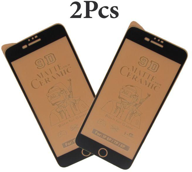 Flexible Matte Ceramics Screen Protector For iPhone 6 Plus & iPhone 7 Plus & iPhone 8 Plus - Two Pieces