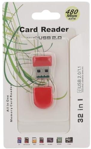 TF Micro SD Card Reader - Red