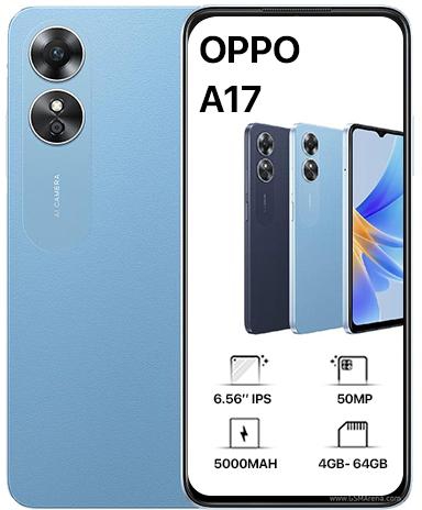 Oppo A17 Dual Sim – (64GB), 4GB Ram, 4G - Dubai Phone