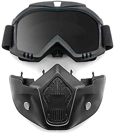 Motorcycle Vintage Helmet Mask Detachable Goggles for Scooter Jet Helmets Open Face Moto Glasses Motocross Glass