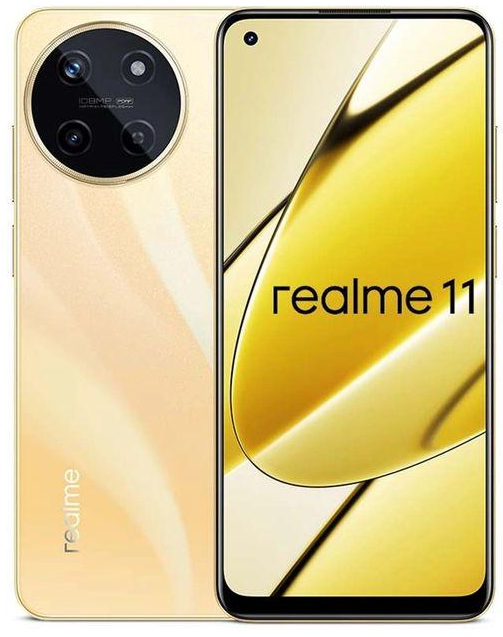 realme 11 - 6.43-inch 256GB/8GB Dual SIM Mobile Phone -Gold (D)