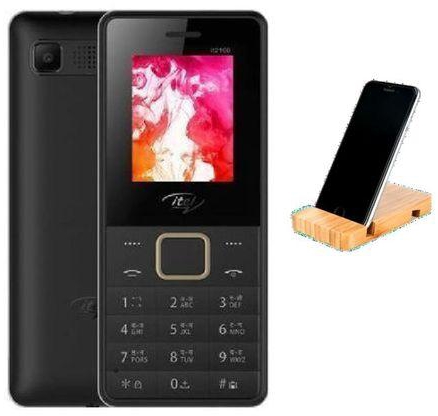 Itel It2160 - 1.77-inch Dual SIM Mobile Phone - Black + Free Mobile Holder