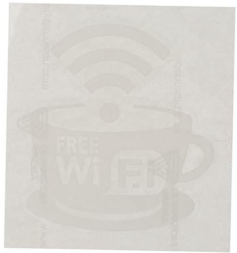 WIFI mug Shaped Sticker for Car - White