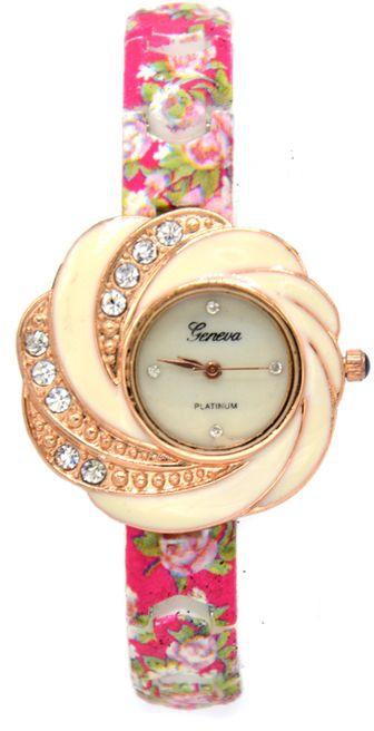 Geneva Casual Women Watch - Pink