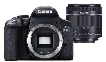 EOS 850D DSLR Camera، With EF-S 18-55mm IS STM Lens، 24.1 MP، APS-C Sensor، Dual Pixel CMOS، Bluetooth، Wi-Fi، 4K Movies، Vari-Angle Touchscreen