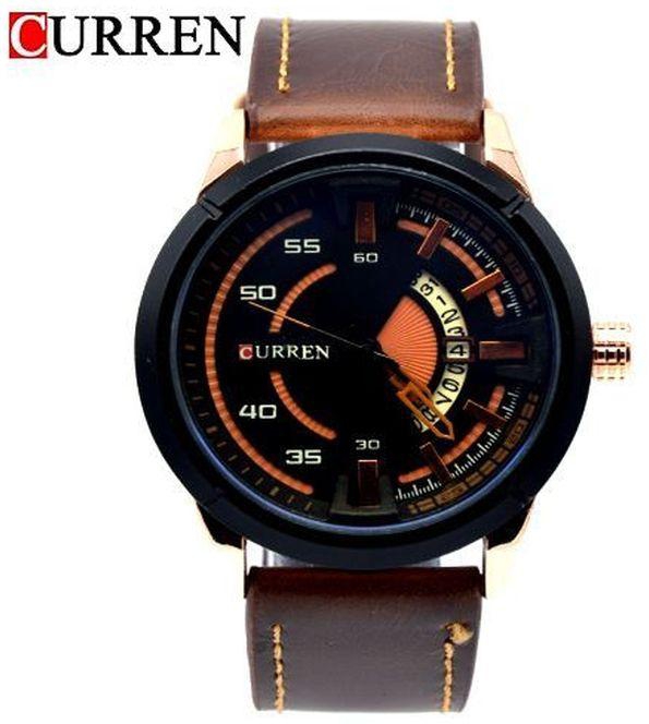 Curren CURREN C809 Leather Men Wristwatch-multicolor