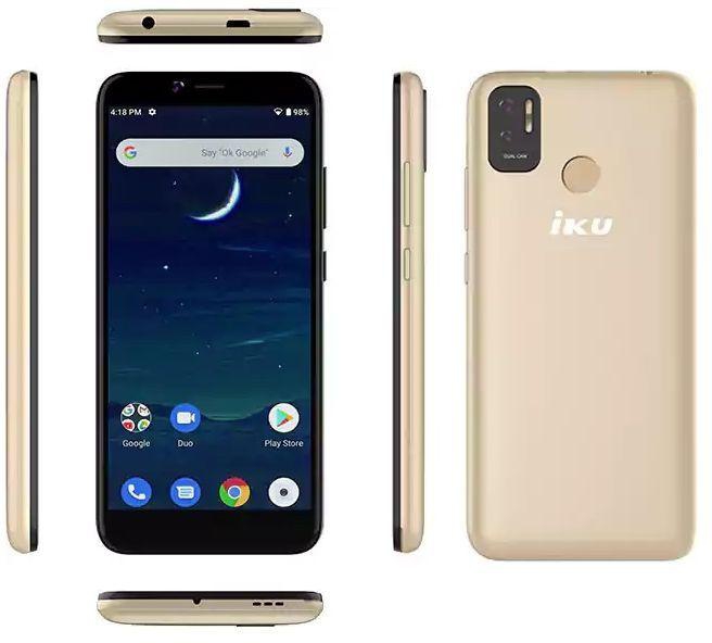 Iku A6 2022- Dual Sim Gold 1GB RAM 32GB 3G- GOLD - IKU +Free Mobile holder