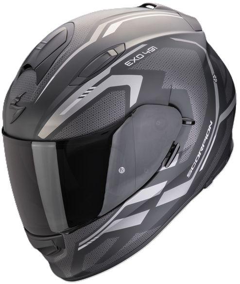 Scorpion EXO-491 Kripta Full Face Helmet - Matte Black/Silver