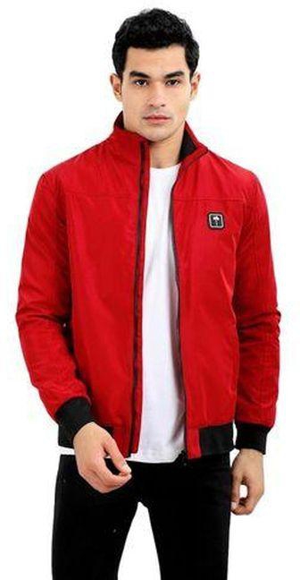 White Rabbit Plain Jacket With Side Pockets - Red