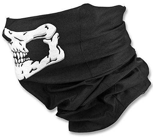 Neck Masks Scarf Skull Half Face Motorcycle Party Halloween Mask Gift Skull print Multi-Purpose Scarf/Bandana/Mask